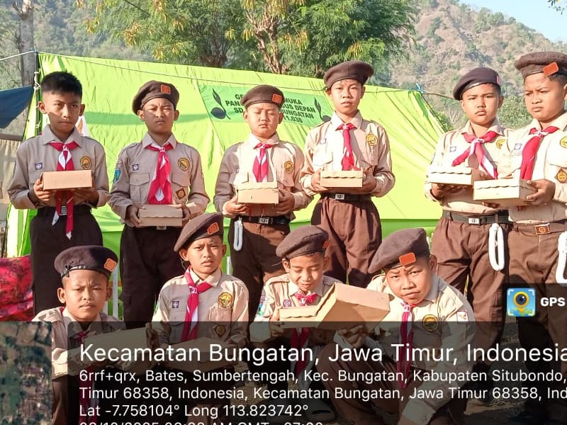 MENGIKUTI ACARA PERKEMAHAN BHARANALA 6 KECAMATAN BUNGATAN